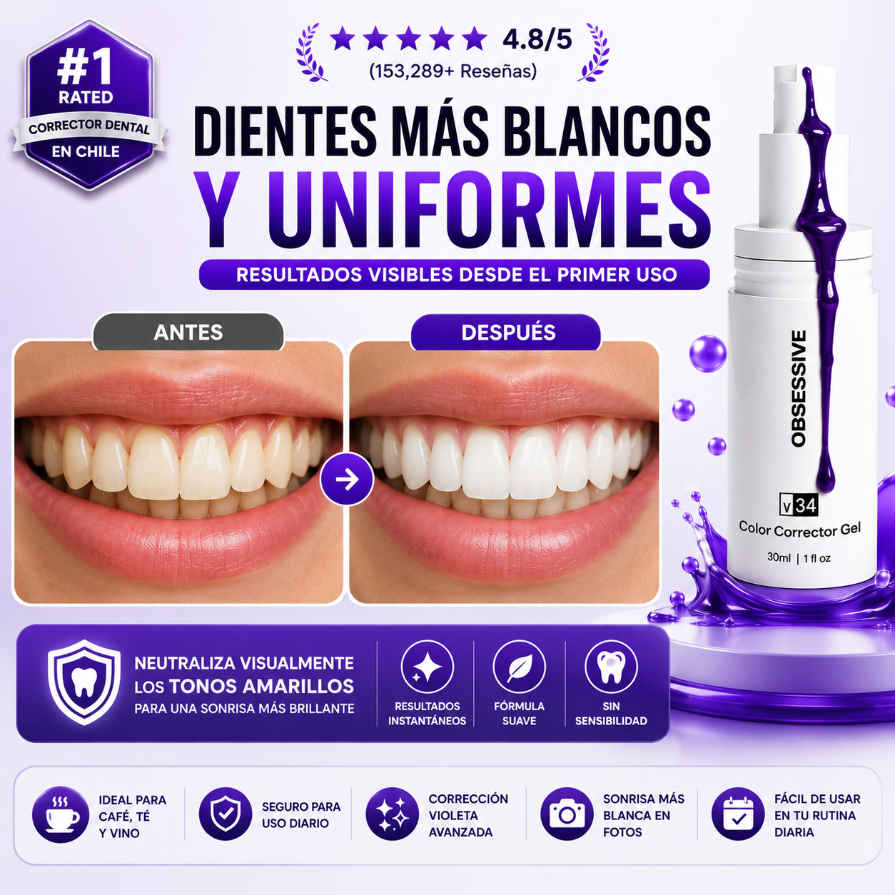 Obsessive™ | Blanqueador Dental