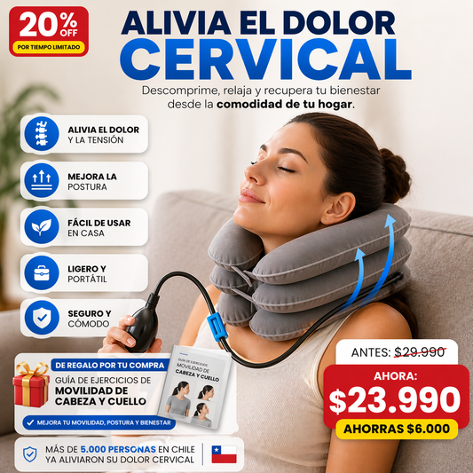NeckRelief™ Pro | Cojín Inflable de Alivio Cervical