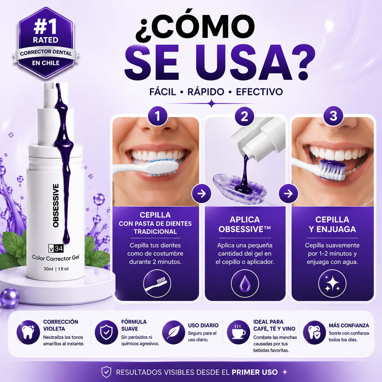 Obsessive™ | Blanqueador Dental