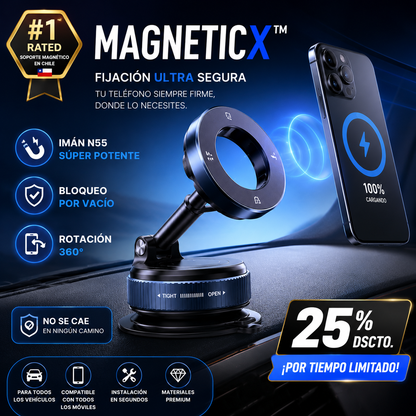 MagneticX™ | Soporte Magnético con Fijación por Vacío