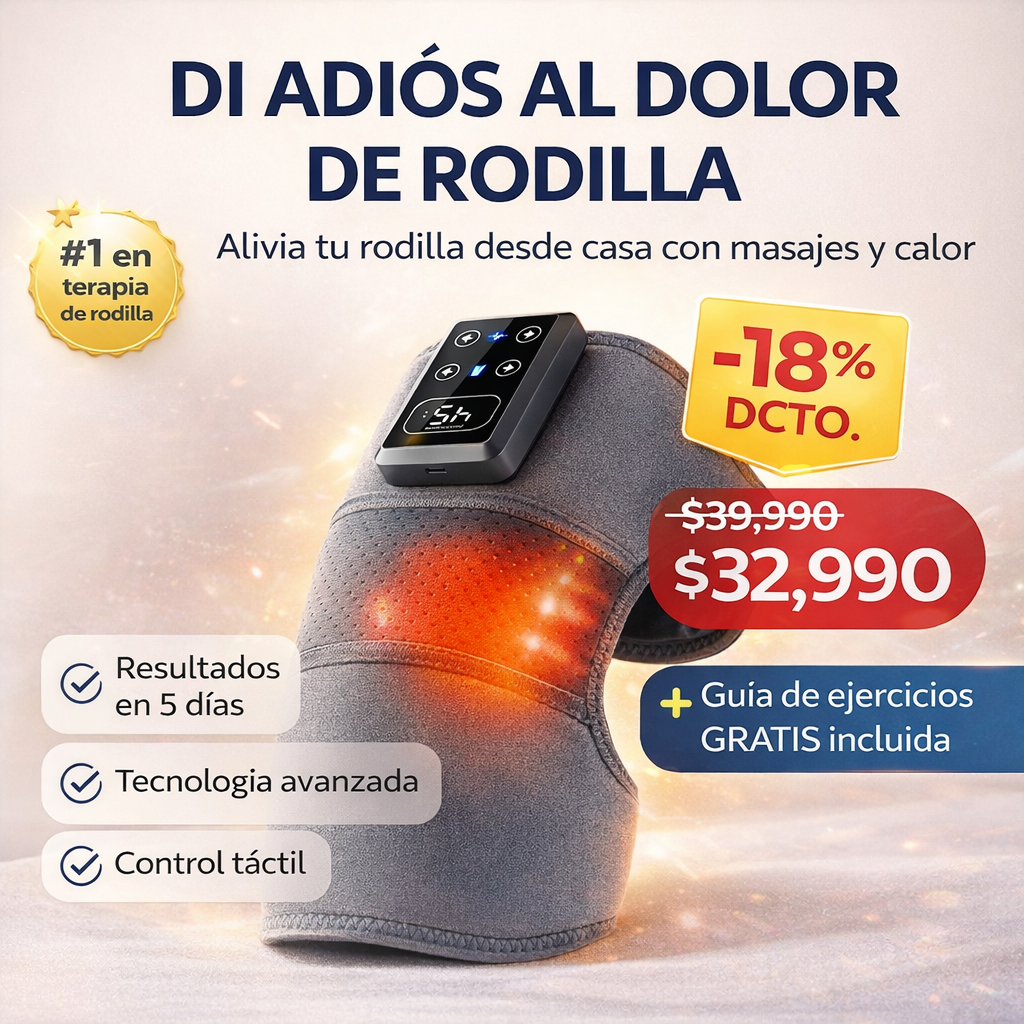 TheraKnee™ Rodillera térmica con masajeador