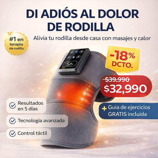 TheraKnee™ Rodillera térmica con masajeador