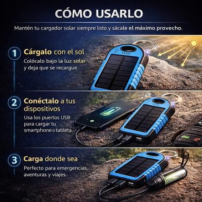 Solarix™ Cargador Solar Portátil