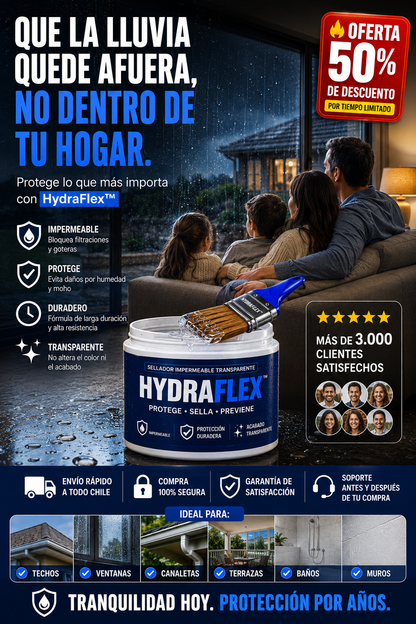 HydraFlex™ Sellador Impermeable Transparente