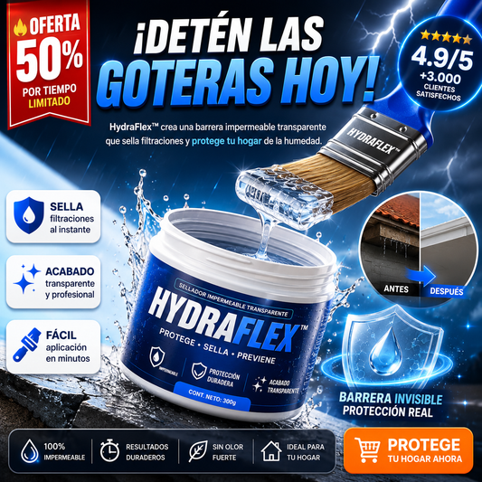HydraFlex™ Sellador Impermeable Transparente