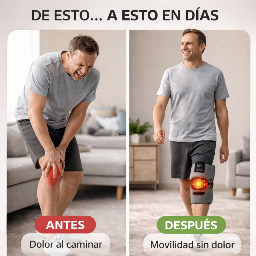 TheraKnee™ Rodillera térmica con masajeador