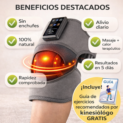 TheraKnee™ Rodillera térmica con masajeador