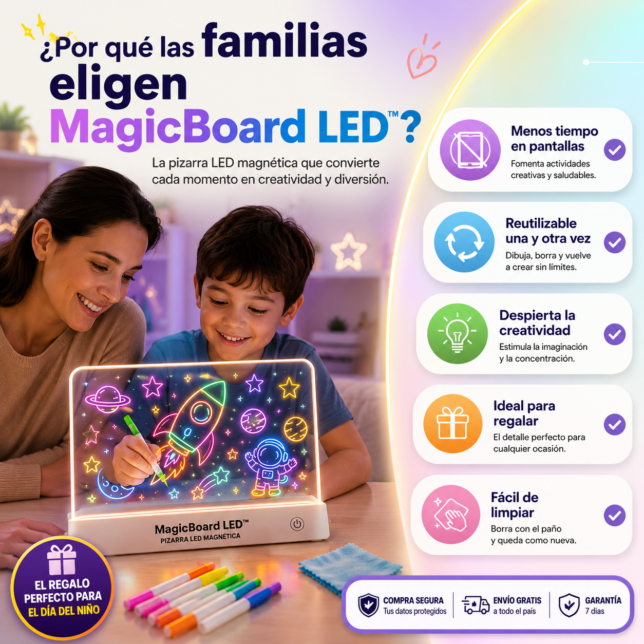 MagicBoard LED™ | Pizarra LED magica