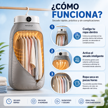 AirDry Pro™ | Secadora de Ropa Portátil